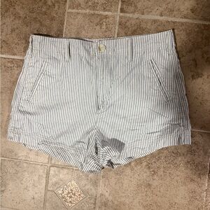 High Waist Striped Women's Shorts